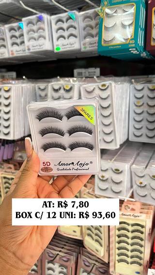 Cílios postiços 3 pares 5D-21 - Amor anjo