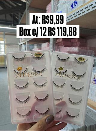 Kit com 5 Cílios Aurora m26