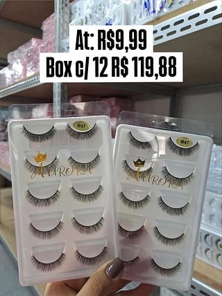 Kit com 5 Cílios Aurora m47