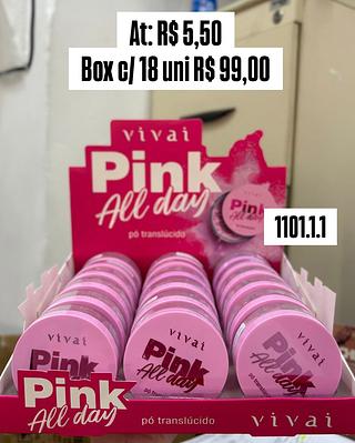 Pó Translúcido Pink All Day Vivai
