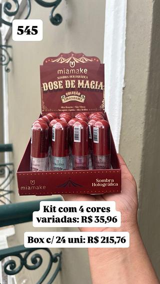 Sombra liquida holográfica - ( cores sortidos )