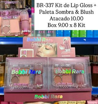 Kit de Lip Gloss Paleta Sombra & Blush Bobbi Rara ( cores sortidos )