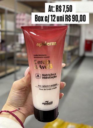 Loção Hidratante corporal Apiderm Cereja e Avelã 190g