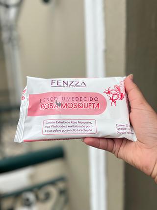 Toalha umedecida Facial Rosa Mosqueta - Fenzza