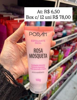 Esfoliente facial rosa mosqueta poran