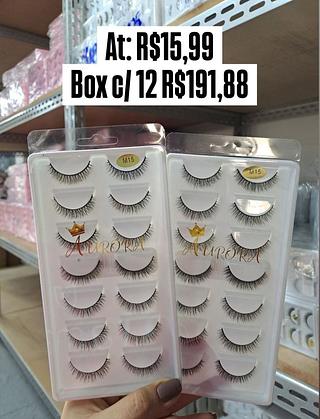 Kit com 7 Cílios Aurora m15