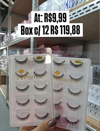 Kit com 5 Cílios Aurora m03