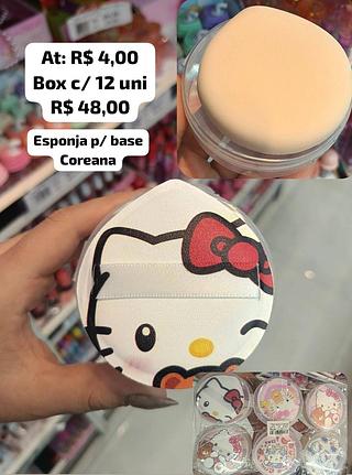 Esponja Coreana para Base - Hello Kitty