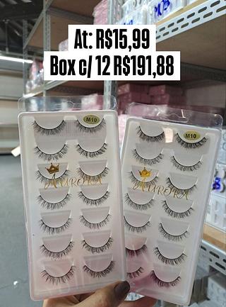 Kit com 7 Cílios Aurora m10
