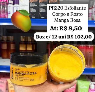 Esfoliante Corpo e Rosto Manga Rosa Poran