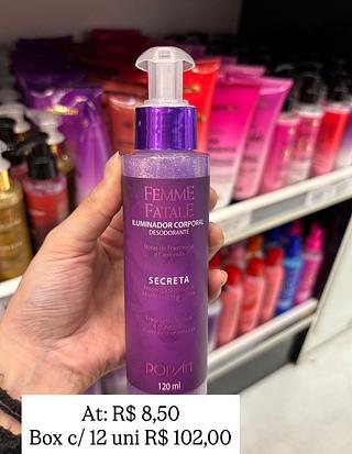 Iluminador corporal desodorante secreta
