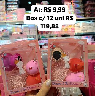 Kit Escova e Esponjas Dream