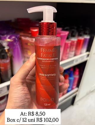 Iluminador corporal desodorante fatal