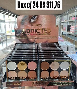 Paletas de Contorno & iluminador Addicted - cores sortidos