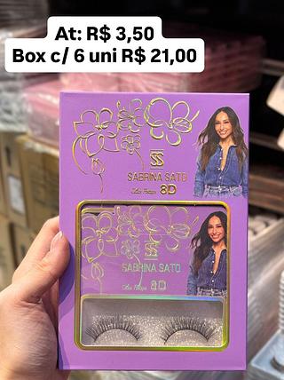 Cílios postiços 1 par F002 - Sabrina Sato