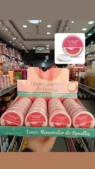 Lenço removedor de esmaltes