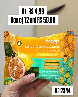 Lenço Demaquilante antioxidante vitamina C
