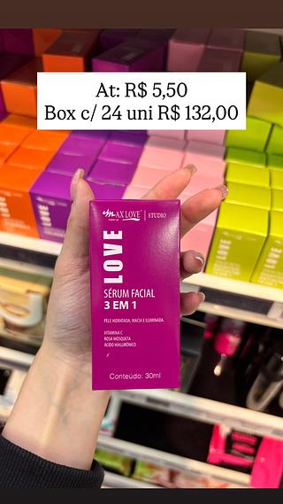 Serum facial 3 em 1 max love