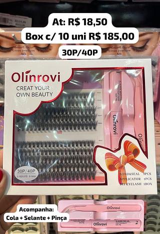 Kit Cílios Tufinho/ Cola/Selante/Pinça *30P/40P*