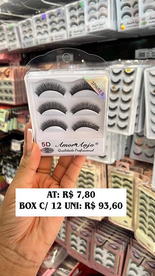 Cílios postiços 3 pares 5D-26 - Amor anjo