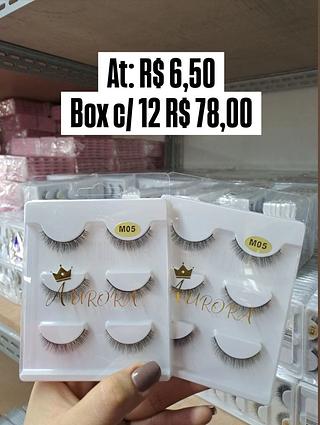 Kit com 3 Cílios Aurora m05