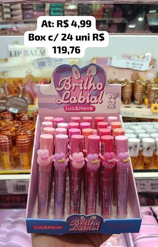 Brilho Labial com Anel - Coelhinho