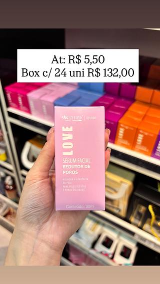 Serum facial redutor de poros max love