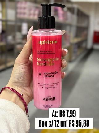 Loção Hidratante corporal Apiderm Morango Nordeste 180g