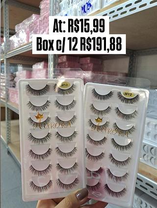 Kit com 7 Cílios Aurora m12