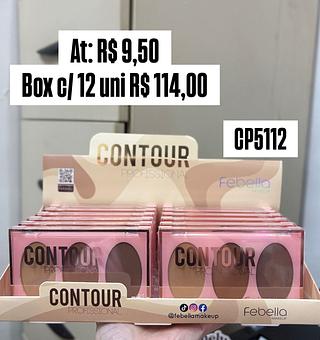 Paleta de trio contour profissional - Febella ( cores sortidos )
