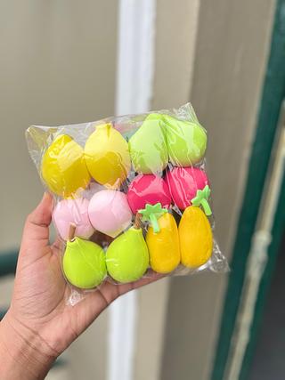 Pacote de esponja de fruta