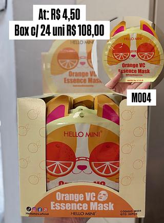 Máscara facial laranja