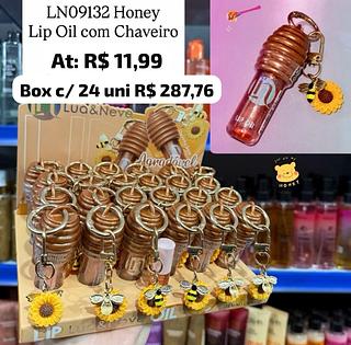 Lip oil Honey com chaveiro