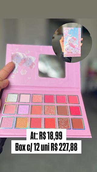 Paleta de Sombra de 18 cores Hello Kitty