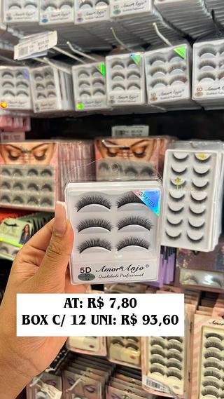 Cílios postiços 3 pares 5D-13 - Amor anjo