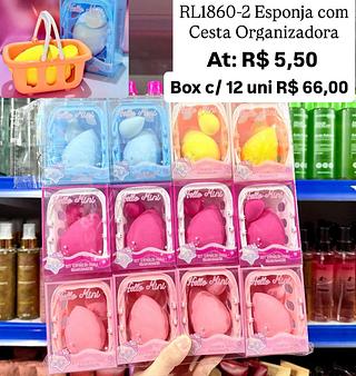 Esponja com cesta organizadora COXINHA ( SORTDOS )