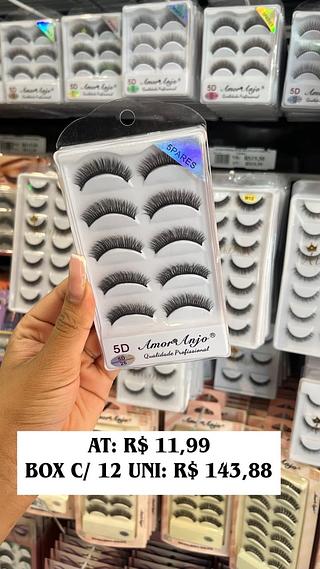 Cílios postiços 5 pares 5D-26 - Amor Anjo