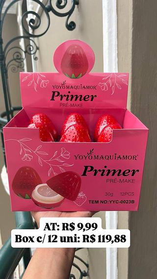 Primer pré- make morango -Yoyomaquiamor