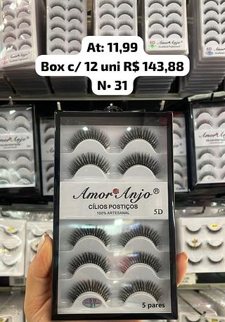 Cílios Postiços Base Transparente