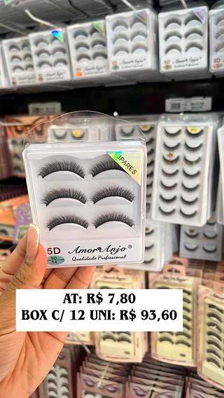 Cílios postiços 3 pares 5D-14 - Amor anjo