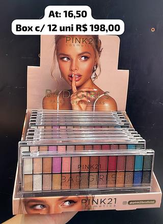 Paleta de sombra colorida bad girs da pink 21