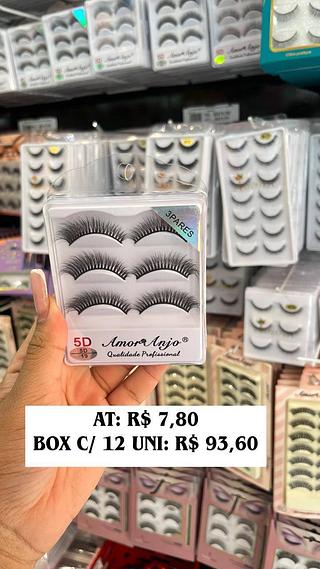 Cílios postiços 3 pares 5D-19 - Amor anjo