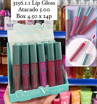 Lip Gloss V+ Alto Brilho Vivai 2,4ml ( cores soltidos )