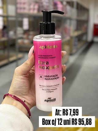 Loção Hidratante corporal Apiderm Rosa Mosqueta 180g