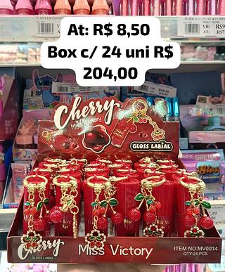 Gloss Labial Cherry Chaveiro