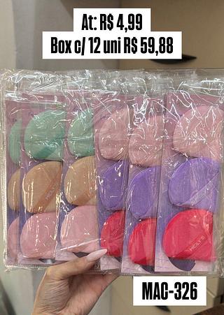 kit de esponjas com 3 peças - cores sortidos