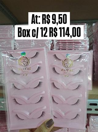 Kit com 5 Cílios Royal F01