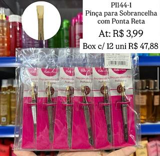 Pinça para sobrancelha com a ponta reta