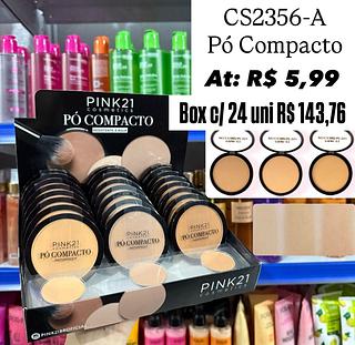 Pó Compacto Facial Grupo Claro Pink 21 ( somente box )