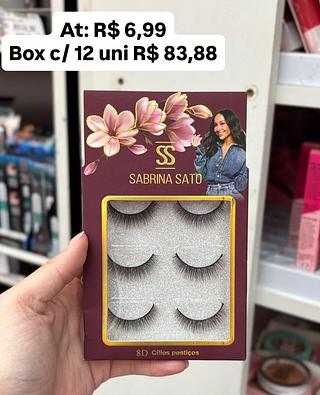 Cílios postiços 3 pares F007 - Sabrina Sato